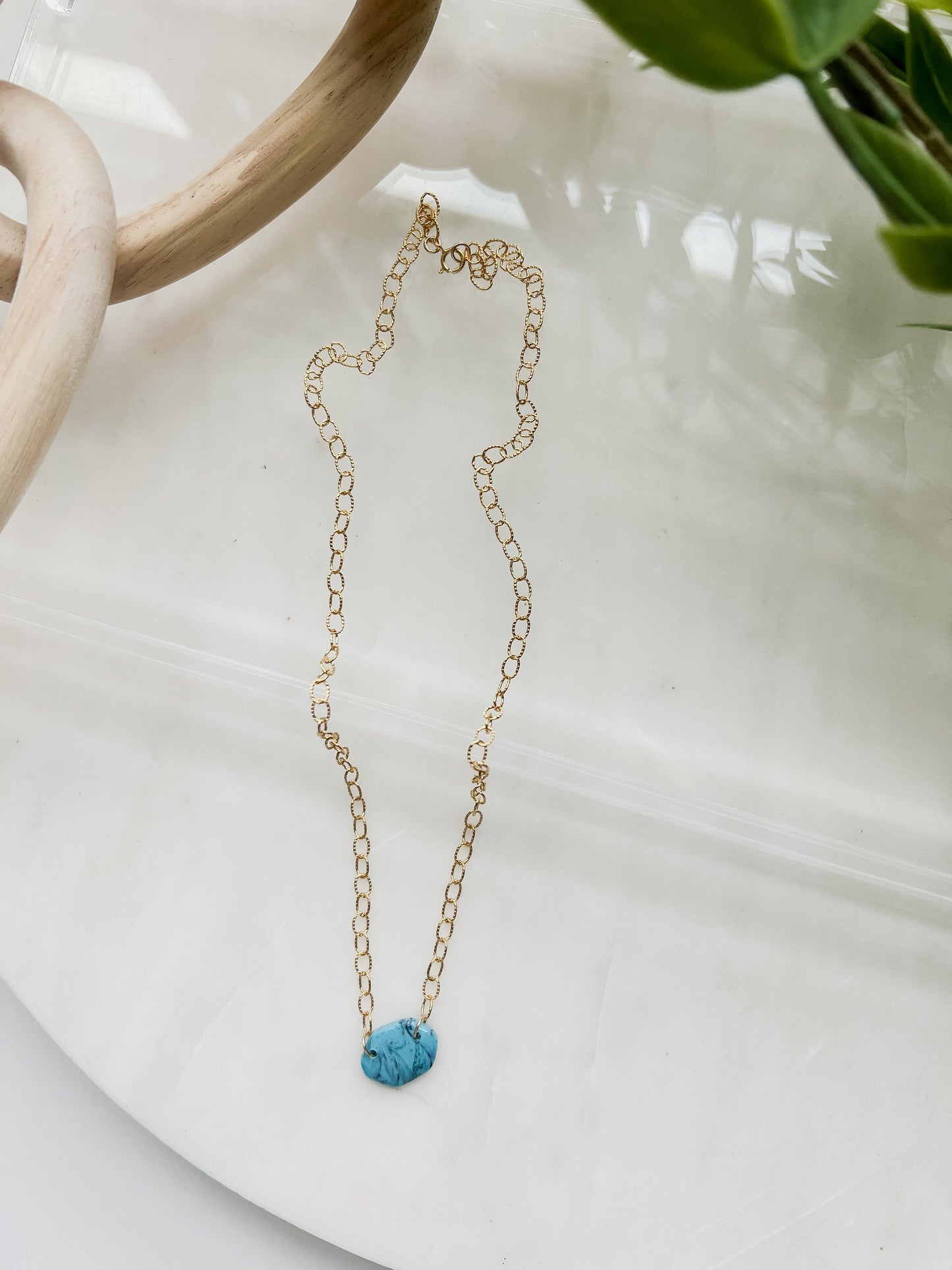 Gold Filled Turquoise Necklace