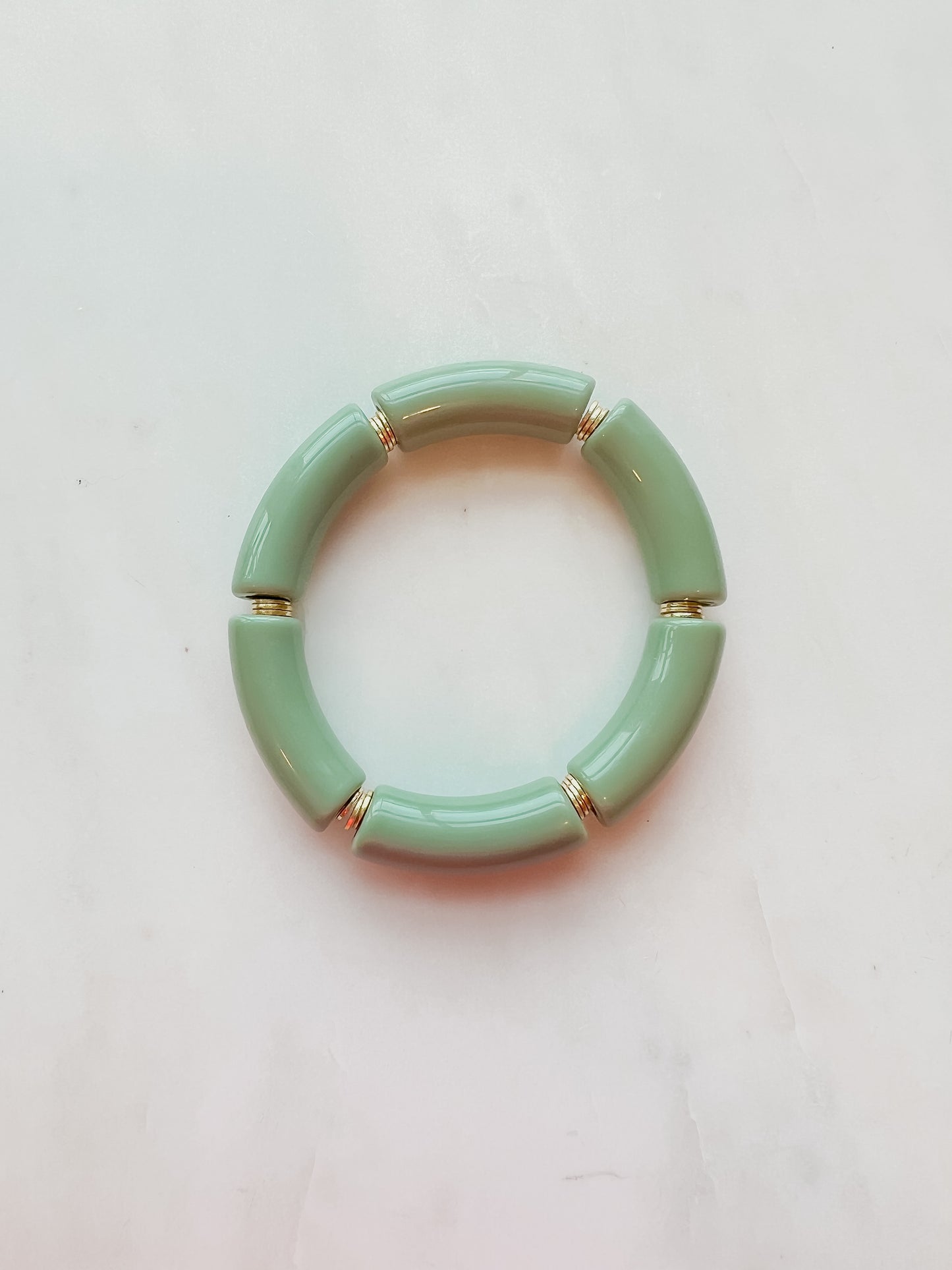 Green Beaded Bracelet (12mm)